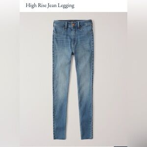High rise jean leggings Size 37